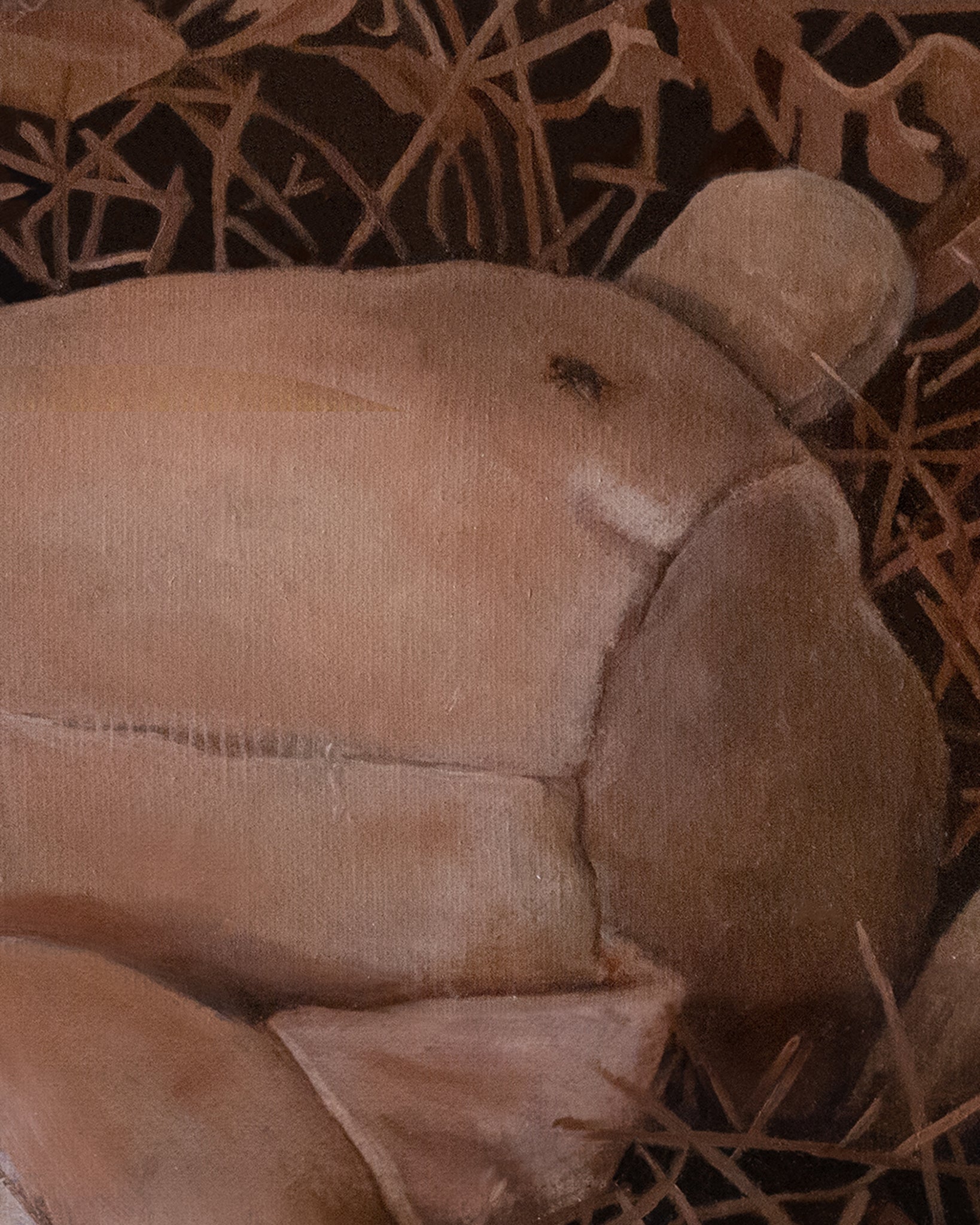 Leigh Brooklyn American Portrait Painting Original Detail 7