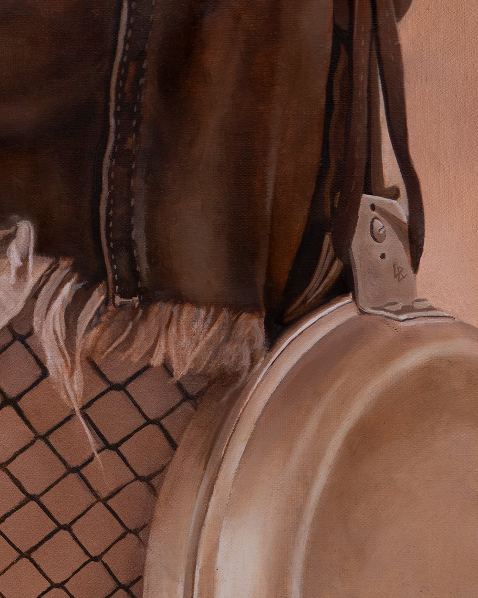 Leigh Brooklyn American Portrait Painting Original Detail 5