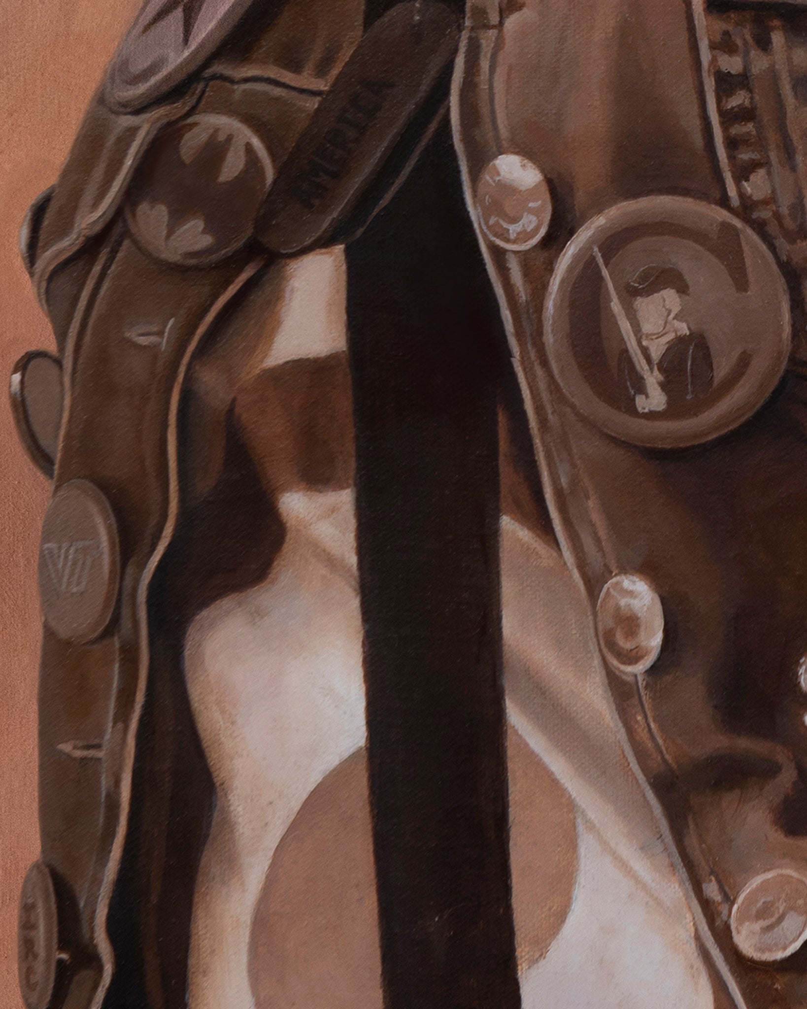 Leigh Brooklyn American Portrait Painting Original Detail 3